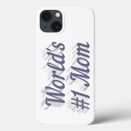 Mothers Day gray text iPhone case (Rückseite)