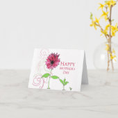 Mother's day greeting card karte (Gelbe Blume)