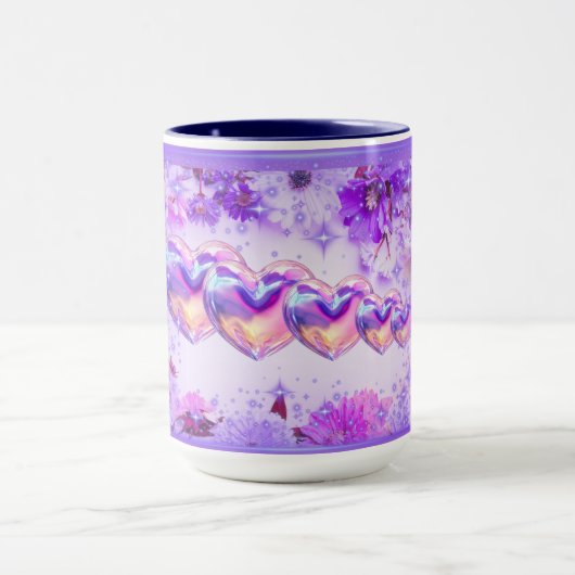 Mother's Day Hearts & Daisey's Mug Tasse (Zentrum)