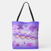 Mother's Day Hearts & Daisey's Tote Bag Tasche (Rückseite)