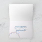 Mothers Day Hearts on Rainbow Card Karte (Innenseite)