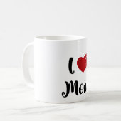 Mother's Day I Love Mom Heart Explosion Gift Kaffeetasse (Vorderseite Links)