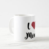 Mother's Day I Love Mom Heart Explosion Gift  Kaffeetasse (Vorderseite Links)