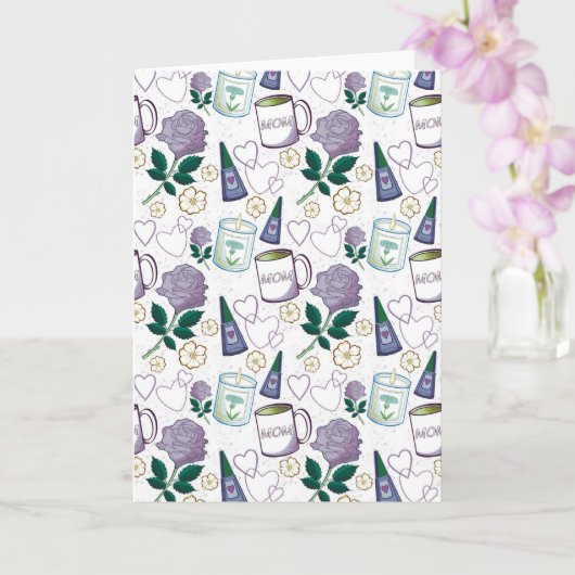 Mother's Day Lavender Karte (Orchidee)