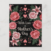 Mother's Day Love Postkarte (Vorderseite)
