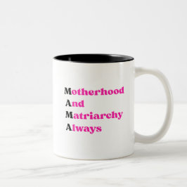 Mother's Day Mama Feminist Motherhood & Matriarchy Zweifarbige Tasse