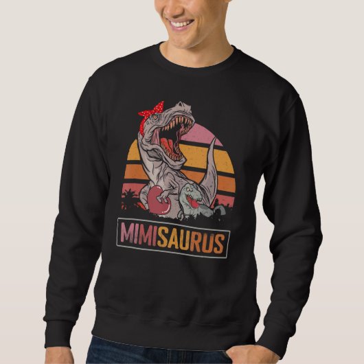 Mother's Day Mama Mimisaurus Dinosaurier Mimi Rex Sweatshirt (Vorderseite)