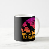 Mother's Day MAMASAURUS T Rex Dinosaur Family Kaffeetasse (VorderseiteRechts)