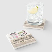 Mother's Day Marble Stone Untersetzer Paris, Frank (Seitenansicht)