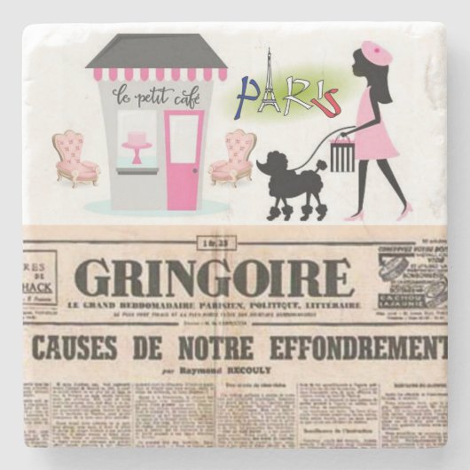 Mother's Day Marble Stone Untersetzer Paris, Frank (Vorderseite)