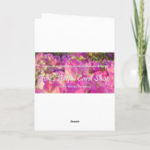 Mother's Day Mare & Foal from Son or Daughter Poem Karte (Rückseite)