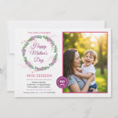 Mother's day mini session template ankündigung (Vorderseite)