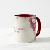 Mother's Day Mug Text "MOM" "Since 1972" Tasse (VorderseiteRechts)