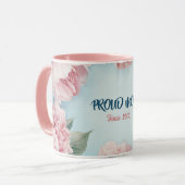 Mother's Day Mug Text "MOM" "Since 1972" Tasse (Vorderseite Links)
