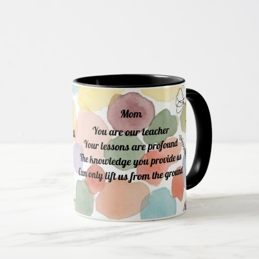 Mother's Day Poem Tasse (VorderseiteRechts)