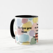 Mother's Day Poem Tasse (Vorderseite Links)