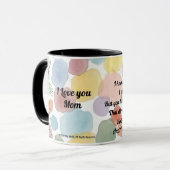 Mother's Day Poem Tasse (Vorderseite Links)