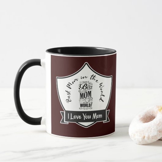 Mothers day quote I love you mom 29. Tasse (Mit Donut)