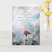 Mothers Day Remembrance of Son  Karte (Gelbe Blume)