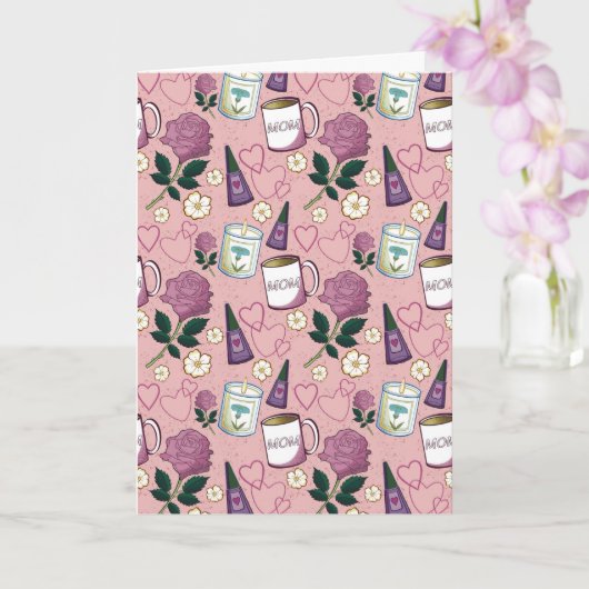 Mother's Day Rose Karte (Orchidee)