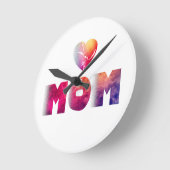 mothers day runde wanduhr (Winkel)
