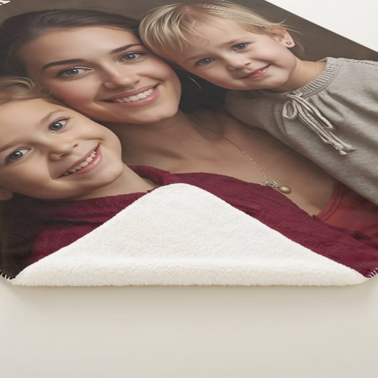 Mothers Day Sherpa Blanket Custom Photo Text Gifts Sherpadecke (3/4)