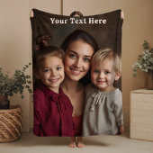 Mothers Day Sherpa Blanket Custom Photo Text Gifts Sherpadecke