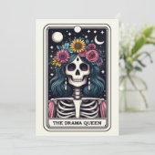 Mother's Day Skeleton The Drama Queen Tarot Karte (Stehend Vorderseite)