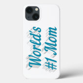Mothers Day sky blue text Case-Mate iPhone Hülle (Rückseite)