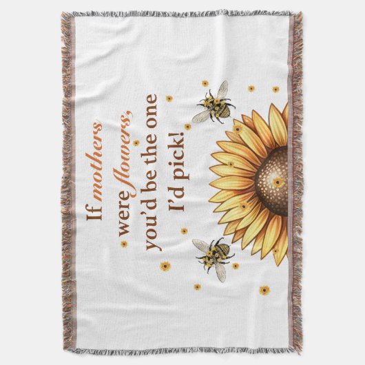 Mother's Day Throw Blanket Decke (Vorderseite Vertikal)