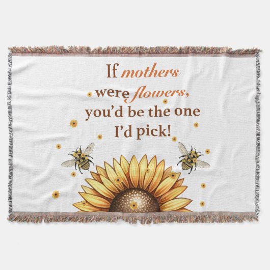 Mother's Day Throw Blanket Decke (Vorderseite)