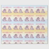 Mother's Day Unicorn-Themed Party Geschenkpapier (Flach)