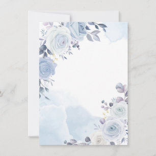 Mothers Day Watercolor Blues Feiertagskarte