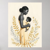 Mother's Embrace – Unconditional Love in Bloom Poster (Vorne)