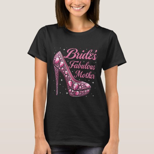 Mother's Fabulous Bride Happy Wedding Verheiratet T-Shirt (Vorderseite)