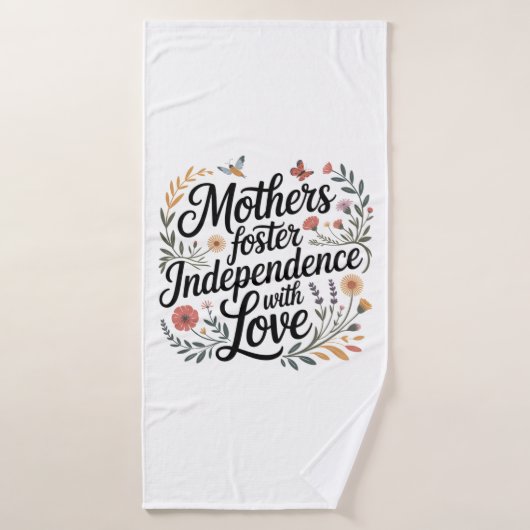 Mothers Foster Independence With Love Badehandtuch (Badehandtuch)