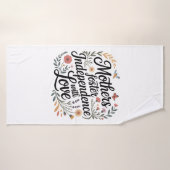 Mothers Foster Independence With Love Badehandtuch (Badehandtuch)