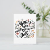 Mothers Foster Independence With Love Einladungspostkarte (Stehend Vorderseite)