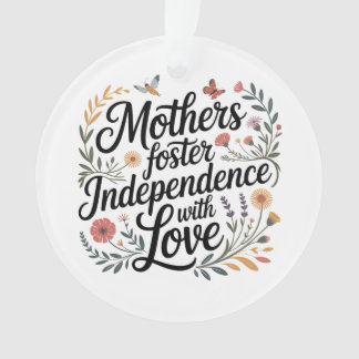 Mothers Foster Independence With Love Ornament
