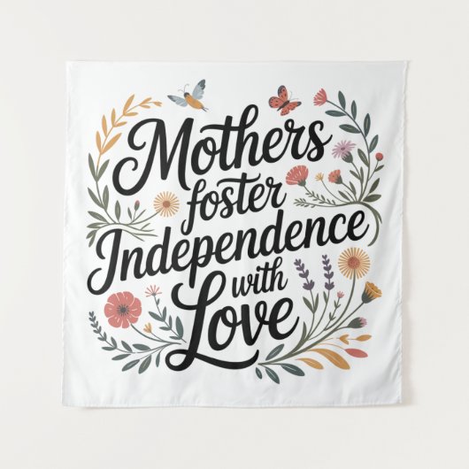 Mothers Foster Independence With Love Wandteppich (Vorderseite)