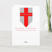"Mother's Geraniums" Get Well Card Karte (Rückseite)
