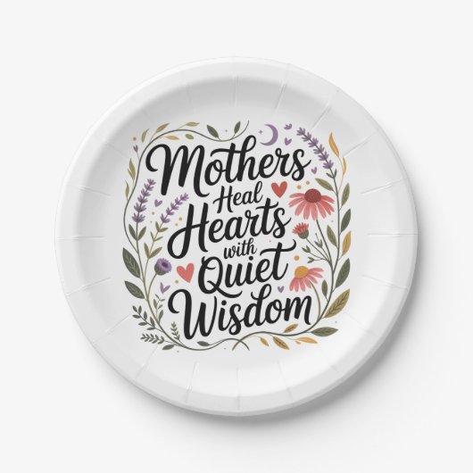 Mothers Heal Hearts With Quiet Wisdom Pappteller (Vorderseite)