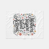 Mothers Inspire With Silent Actions Fleecedecke (Vorderseite (Horizontal))