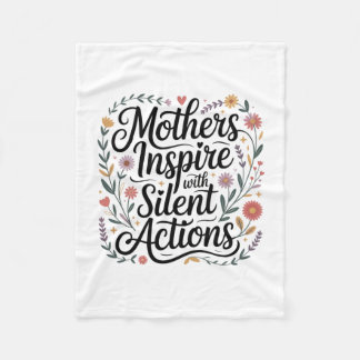 Mothers Inspire With Silent Actions Fleecedecke