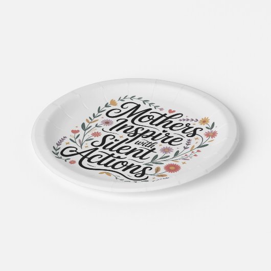 Mothers Inspire With Silent Actions Pappteller (Schrägansicht)