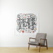 Mothers Inspire With Silent Actions Wandteppich (Beispiel (Horizontal))