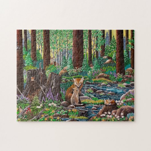 "Mother's Liebe" Fox Puzzle (Horizontal)