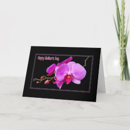 Mother's Lila Orchid Karte