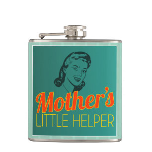Mother's Little Helper Retro-Farben Flachmann