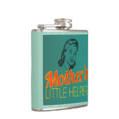 Mother's Little Helper Retro-Farben Flachmann (Rechts)